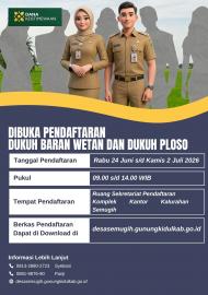BERKAS PENDAFTARAN PENJARINGAN DAN PENYARINGAN DUKUH PLOSO DAN DUKUH BARAN WETAN